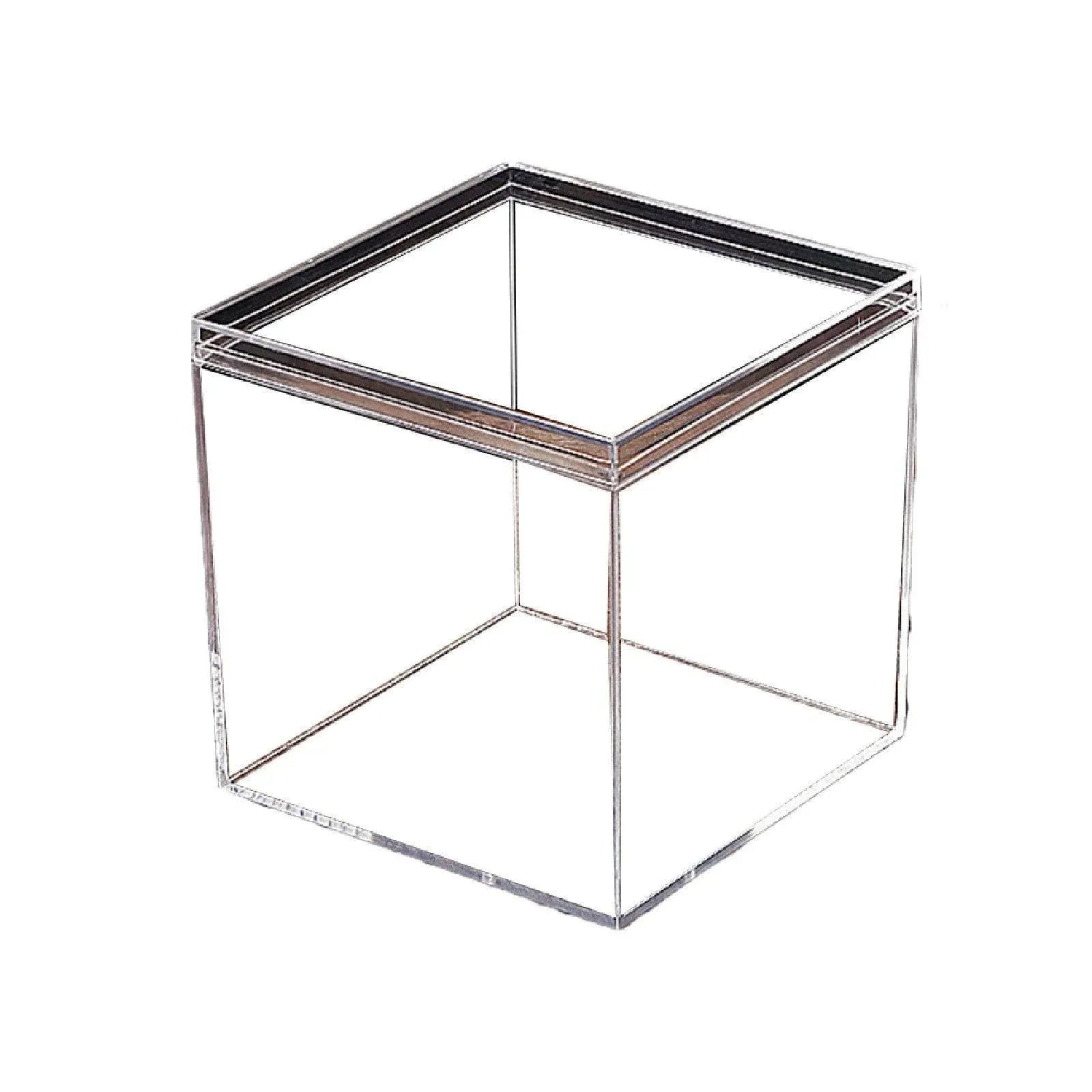 10pcs Clear Acrylic Plastic Boxes Square Storage Containers for Food Small Item - 10pcs-85-85-85